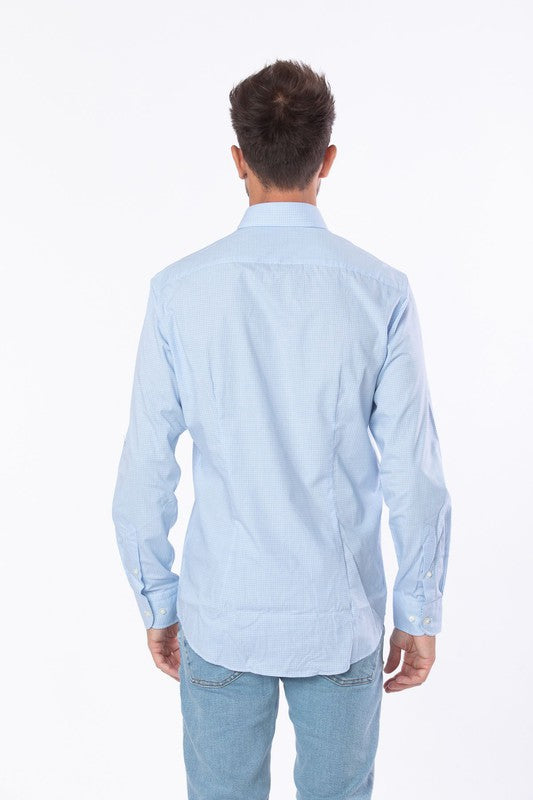 Mini Checkered Long Sleeve Button Down