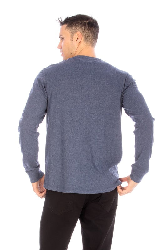 Long Sleeve Henley T-Shirt