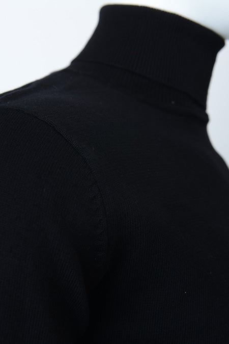 Solid Turtle Neck Top