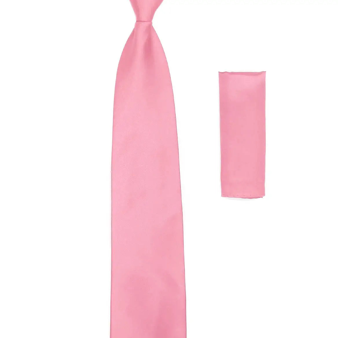 Men's Satine Zipper Tie and Hanky Set