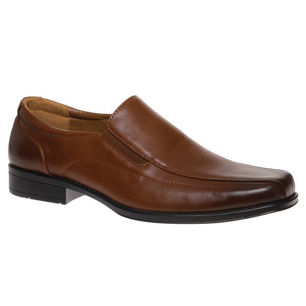 Slip On Leather Squared Toe Shoe
