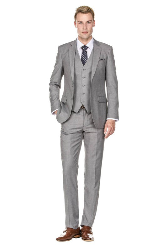 Regular Slim Fit Dress Suit Flat Front Pants