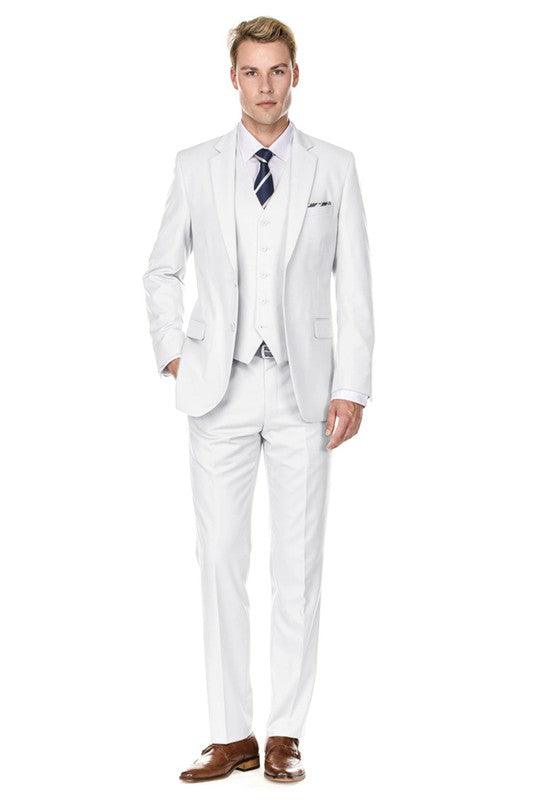 Regular Slim Fit Dress Jacket M300R WHITE
