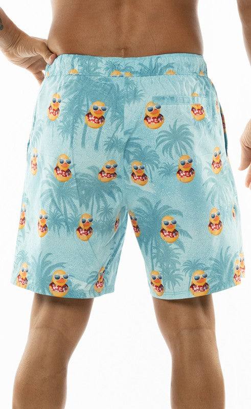 Elastic Waist Swimming Trunks