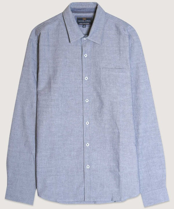 Long Sleeve Regular Fit Oxford Button Down Shirt