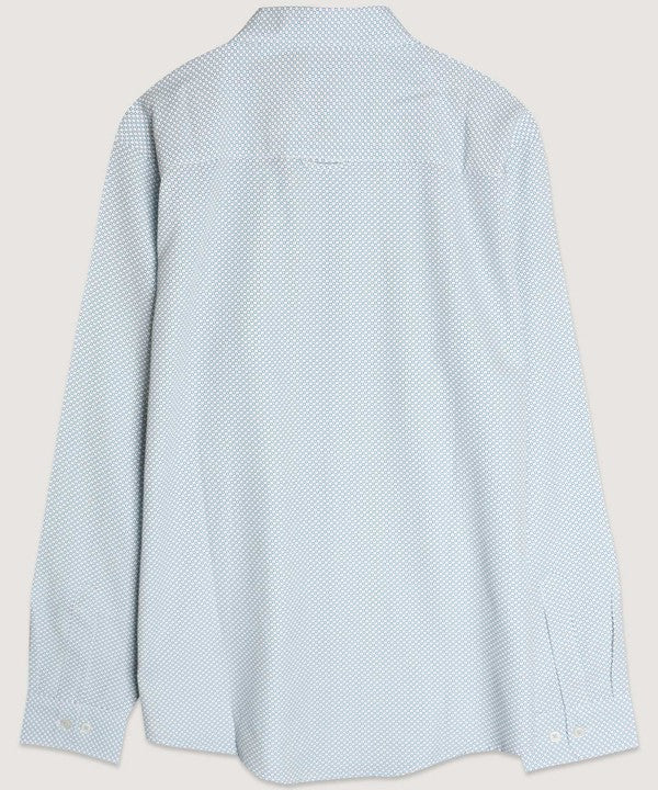 Long Sleeve Button Down Print Regular Fit Shirt
