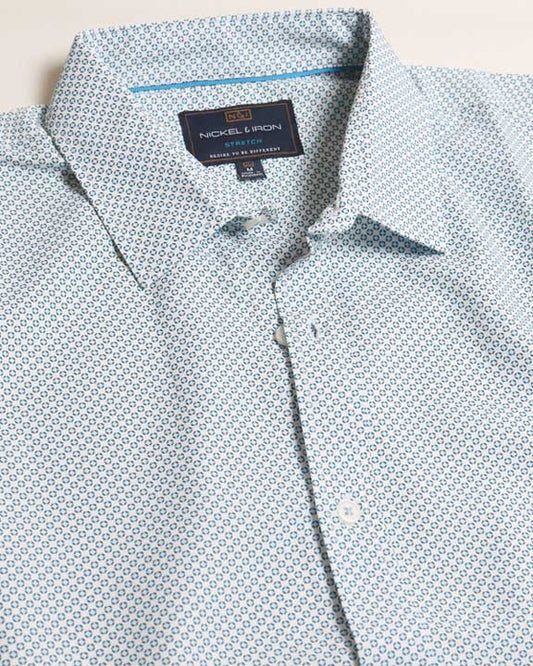 Long Sleeve Button Down Print Regular Fit Shirt