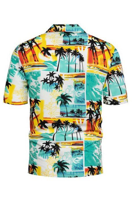 Short Sleeve Dailey Casual Print Button Down Shirt