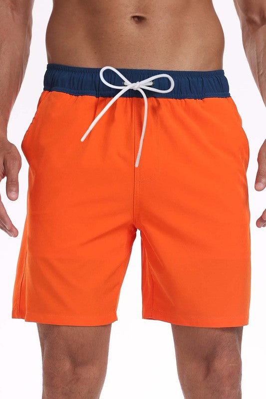 Breathable Quick Dry Swim Trunks with Compression Liner