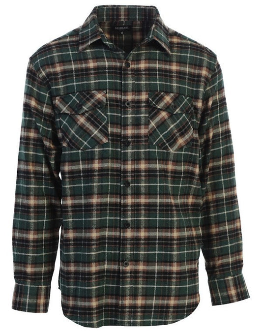 Long Sleeve Flannel Button Down Shirt