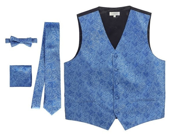 Satin Paisley Vest Set