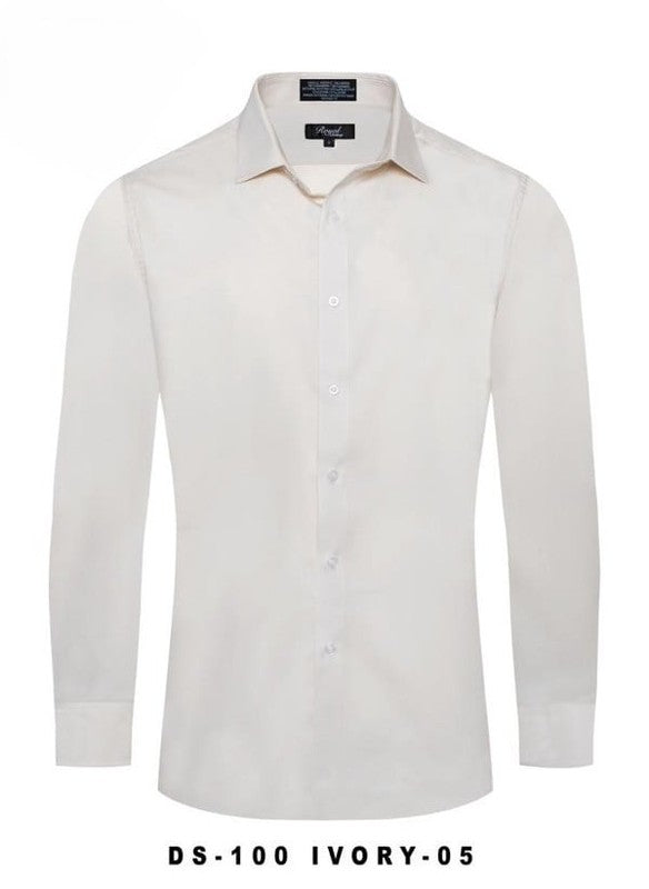 Long Sleeve Wrinkle Free Bamboo Stretch Slim Fit Shirt
