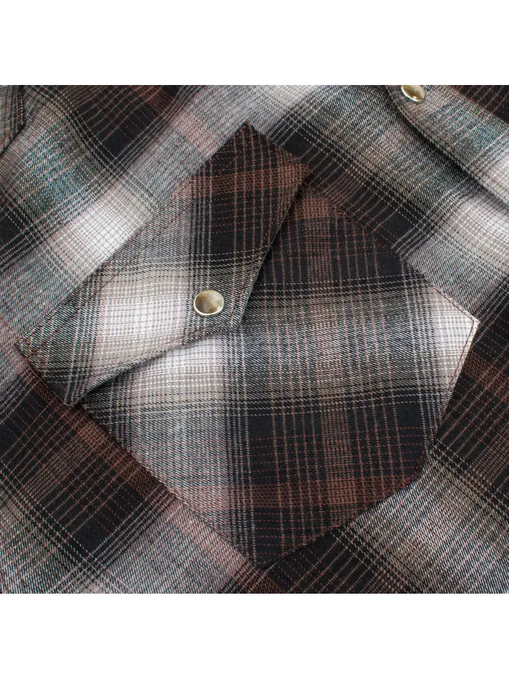 Pearl Snap Long Sleeve Flannel