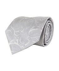 Microfiber Poly Woven Paisley Windsor Tie