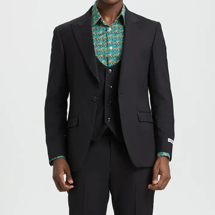 Stacy Adams U-Vest Hybrid Fit Suit Expandable Waist