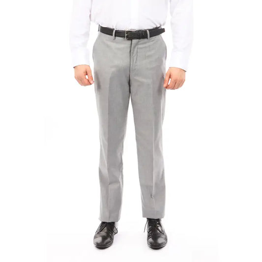 Flat Front Long Dress Suit Pants
