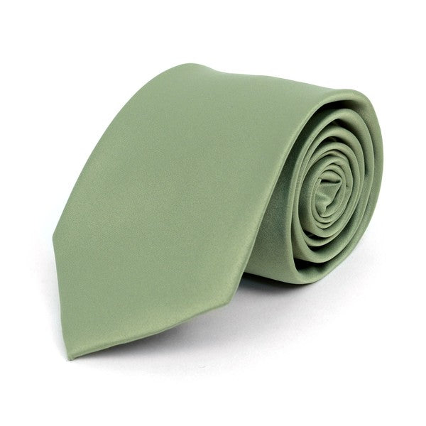 Poly Solid Satin Ties