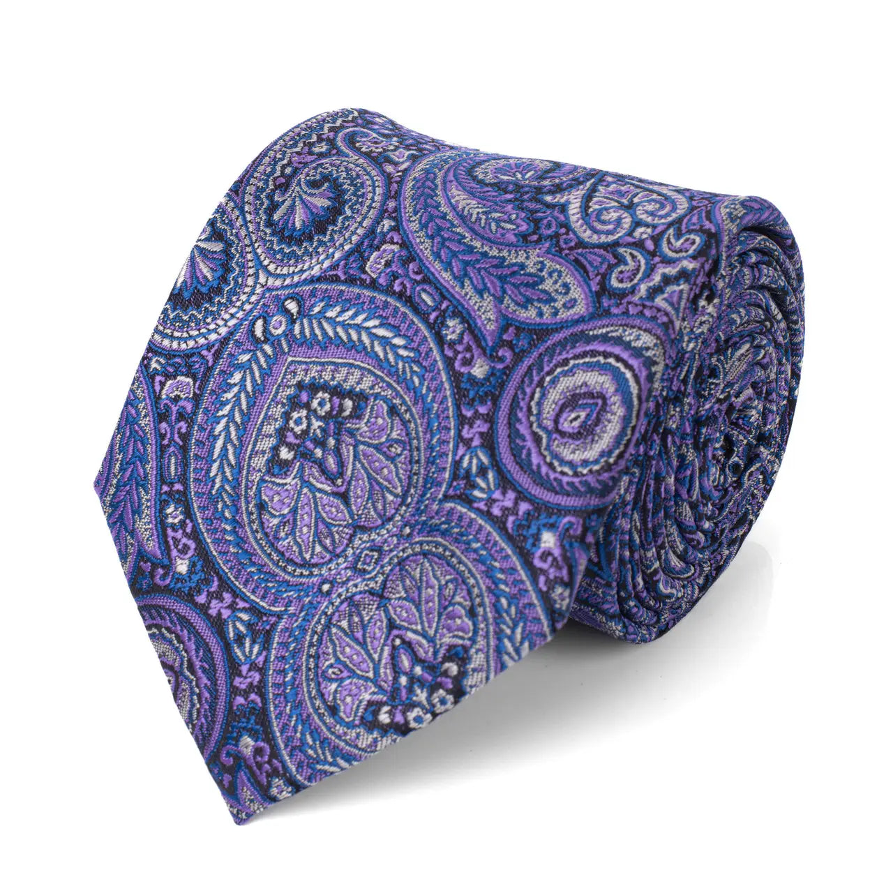 Men's Microfiber Poly Paisley Woven Tie