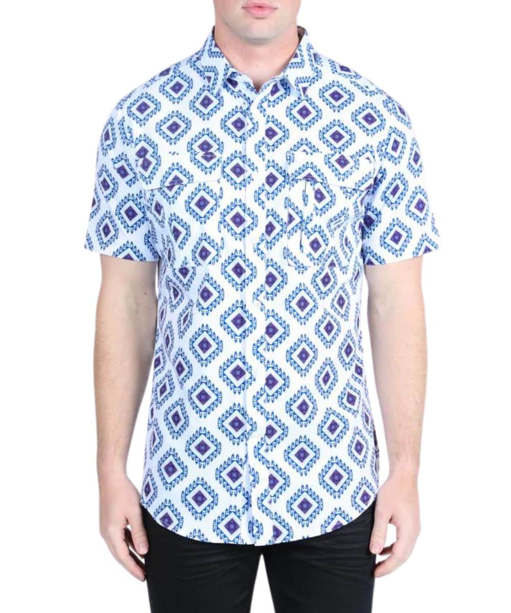 Short Sleeve Performance Button Down Shirt