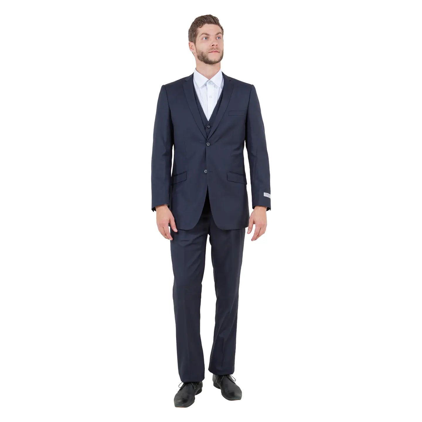 Tall Modern Slim Fit Dress Jacket with Front Button Closure