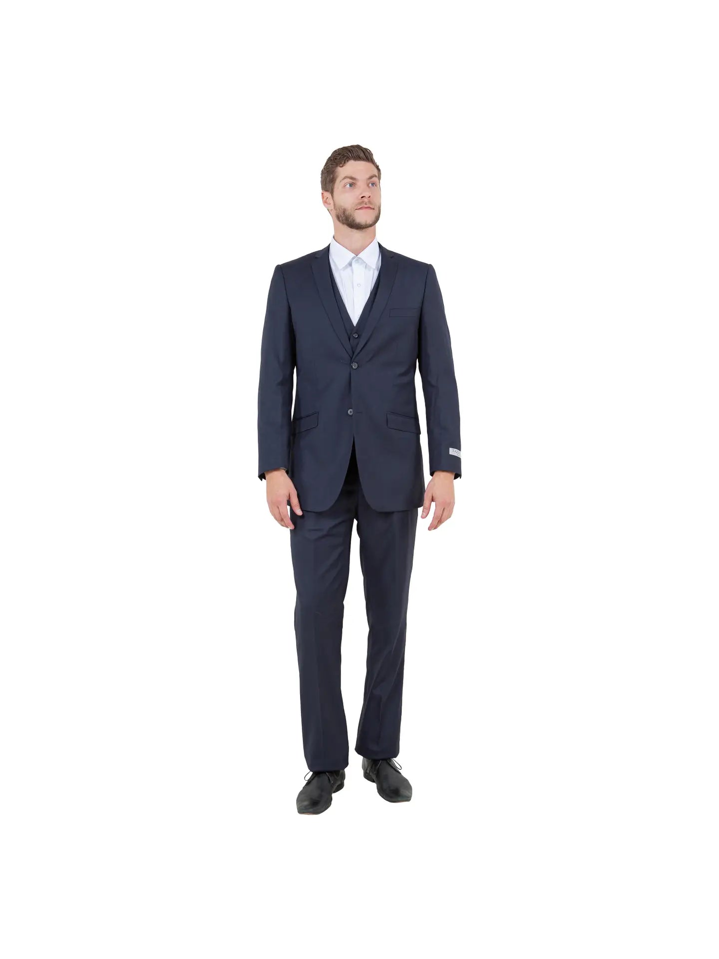 Short Modern Slim Fit Short Flat Front Dress Pants