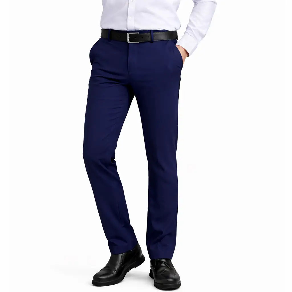 Men’S Flex Stretch Slim Fit Dress Pants