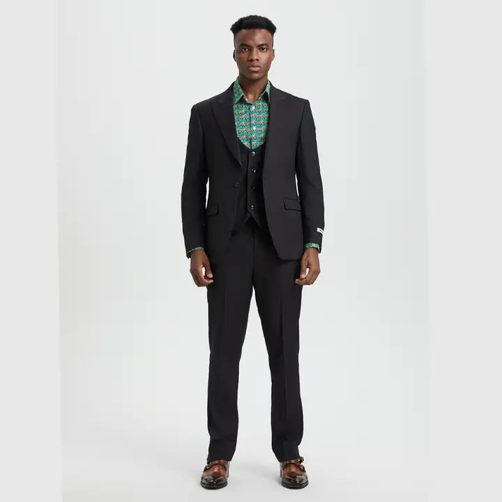 Stacy Adams U-Vest Hybrid Fit Suit Expandable Waist
