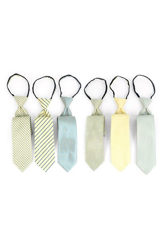 Pattern Poly Zipper Windsor Tie