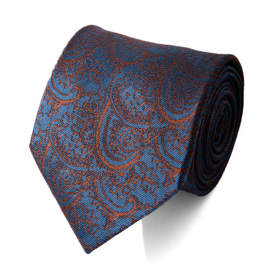 Men's Microfiber Poly Paisley Woven Tie