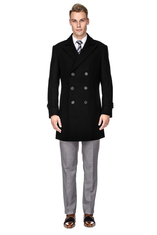 Double Breasted Wool Pea Coat