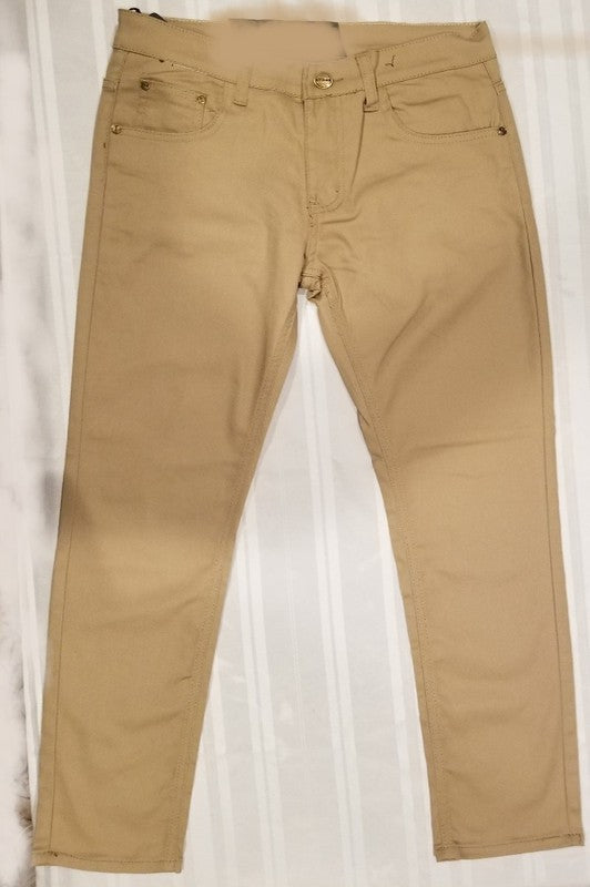 Skinny Fit Stretch Khaki