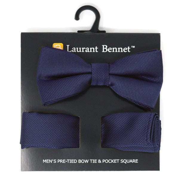 Adjustable Bow Tie with Matching Hankerchief