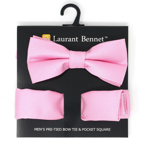 Adjustable Bow Tie with Matching Hankerchief