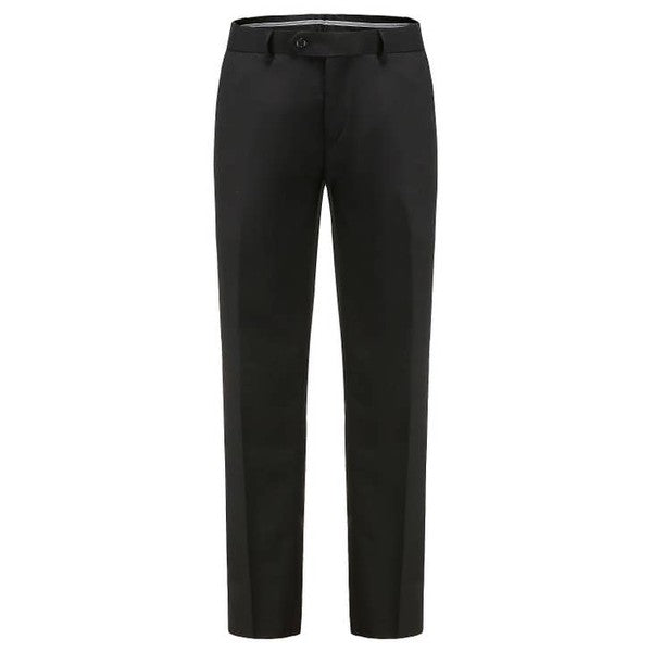 Long European Slim Fit Unhemmed Flat Front Dress Tuxedo Pants