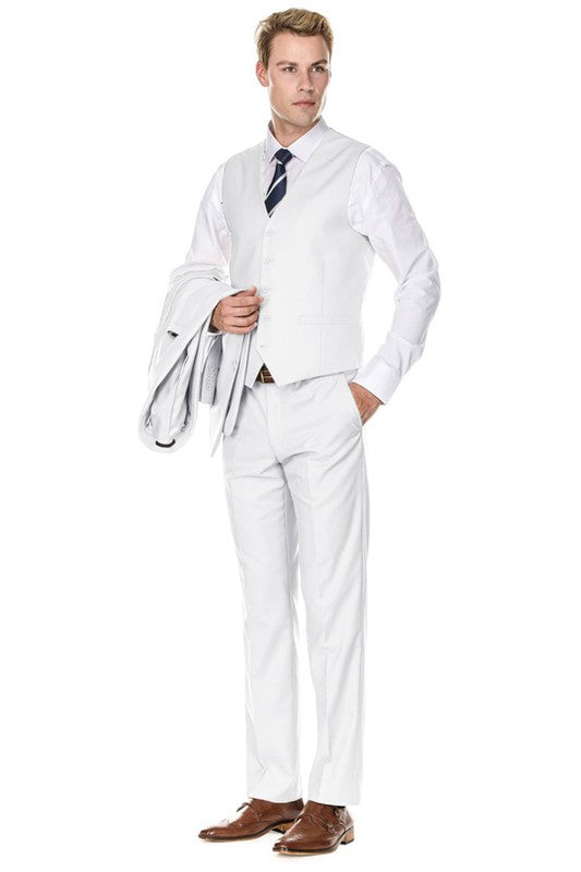 Regular Slim Fit Dress Jacket M300R WHITE