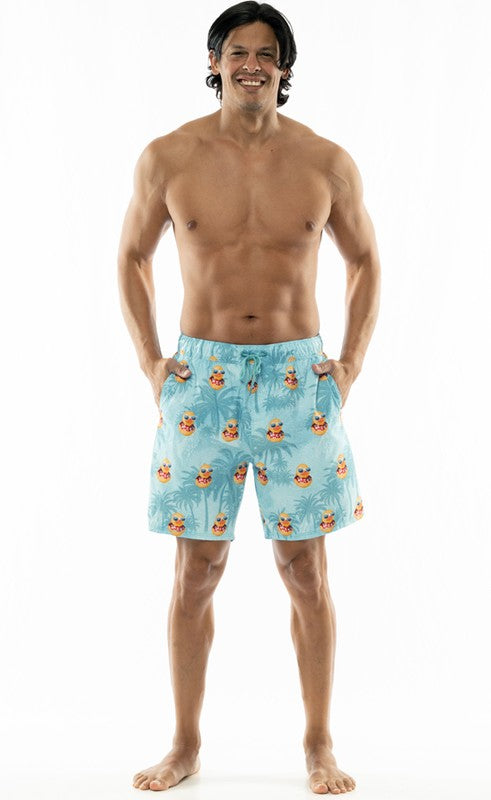 Elastic Waist Swimming Trunks