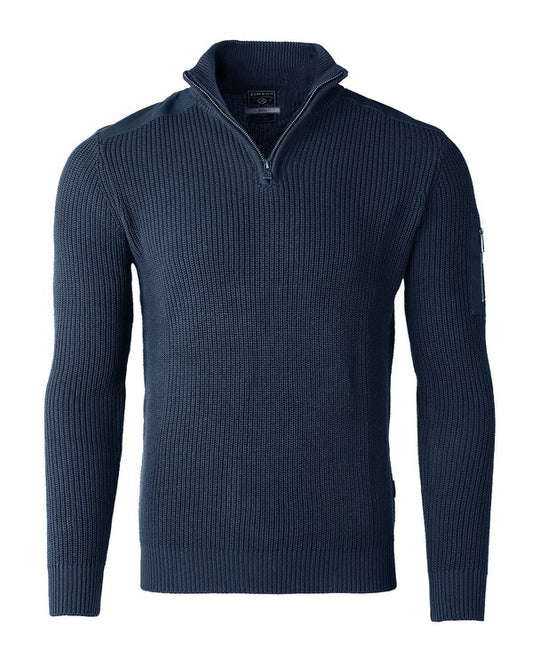 Zimego Long Sleeve Polo Sweater