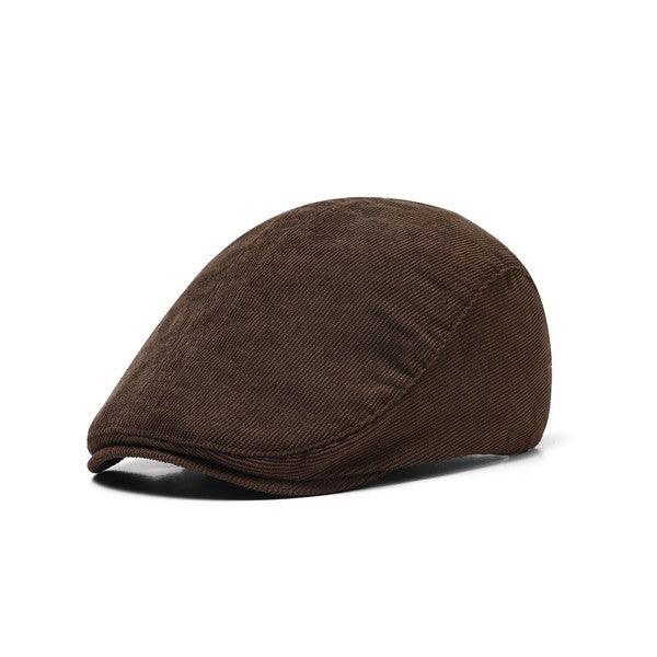 Solid Color Flat Pageboy Hat
