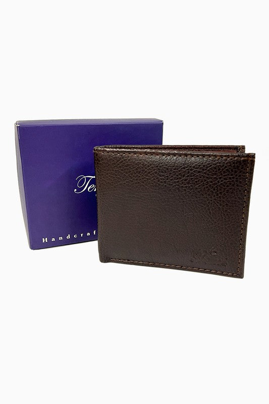 Vegan Leather Bi Fold Wallet