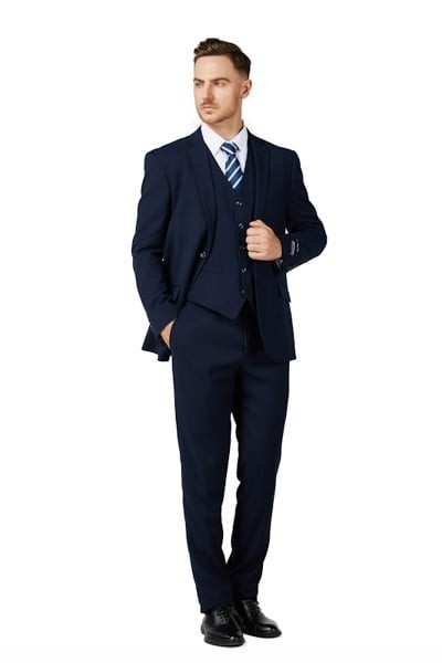 Slim Fit Long Sleeve Suit Jacket in Short Length