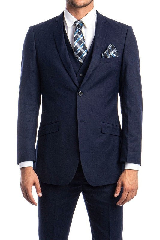 Regular Slim Fit Dress Suit Jacket with Button Closure