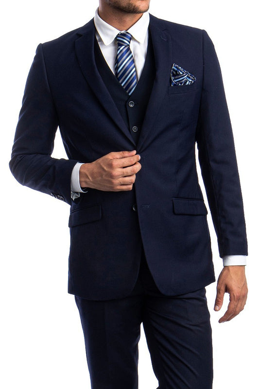 Tall Slim Fit Dress Suit Vest with Button Front ClosurE