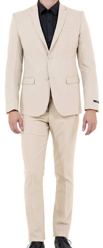 Regular Slim Fit Dress Suit Jacket with Button Front Closure
