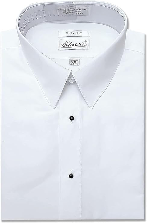 Microfiber Slim Fit Long Sleeve Button Down Dress Shirt