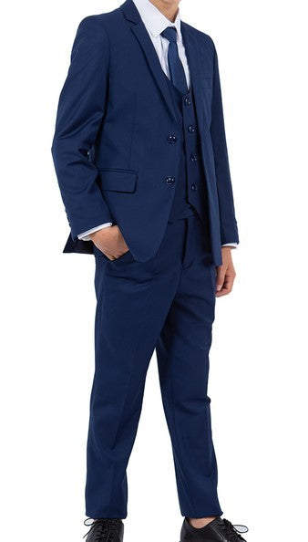 Perry Ellis Boys Five Piece Suit. Includes Jacket, Pants, Vest, Shirt and Tie