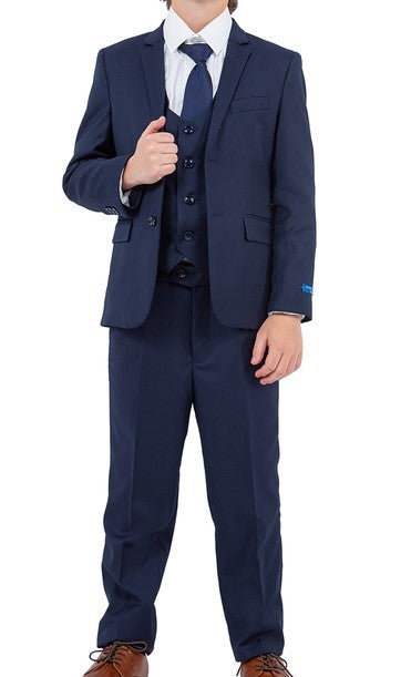 Perry Ellis Boys Five Piece Suit. Includes Jacket, Pants, Vest, Shirt and Tie