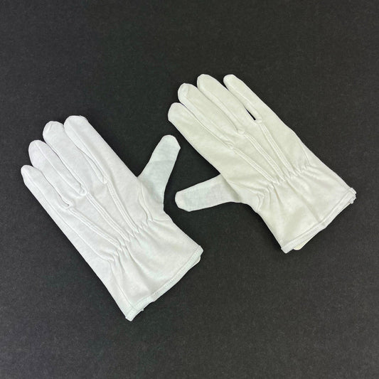 Plain Cotton White Gloves