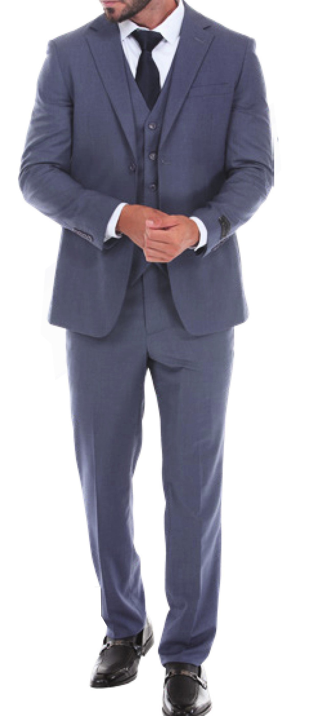 Regular Slim Fit Stretch Dress Suit Jacket with Button Front Closure