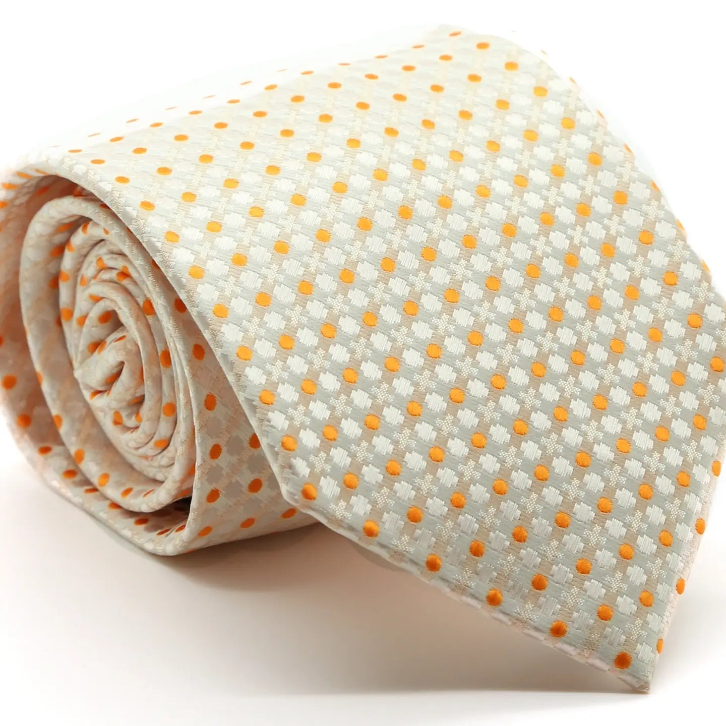 Men's Classic Geometric Pattern Windsor Tie and Hanky Set