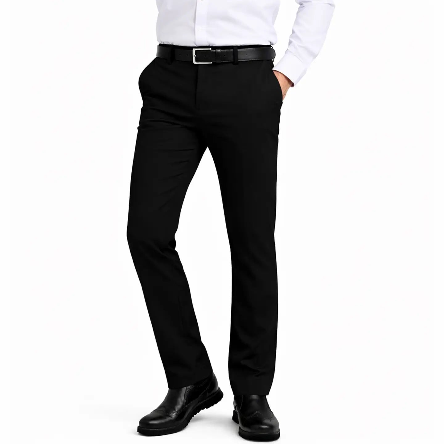 Men’S Flex Stretch Slim Fit Dress Pants